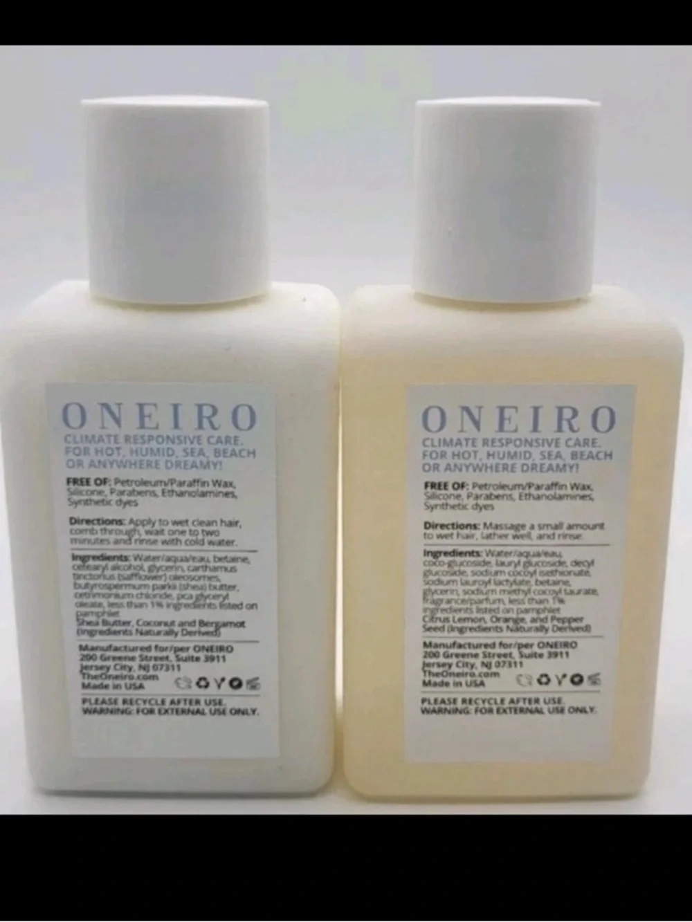 Sealed ONEIRO Subchasers Travel Size shampoo &conditioner set (100ml bottles)